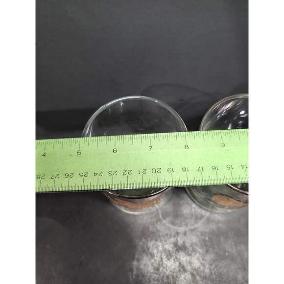 Libbey's Maple Leaf Glasses, Vintage Gold Rim‎ Set, MCM Old Fashioned Barware - Picture 9 of 9